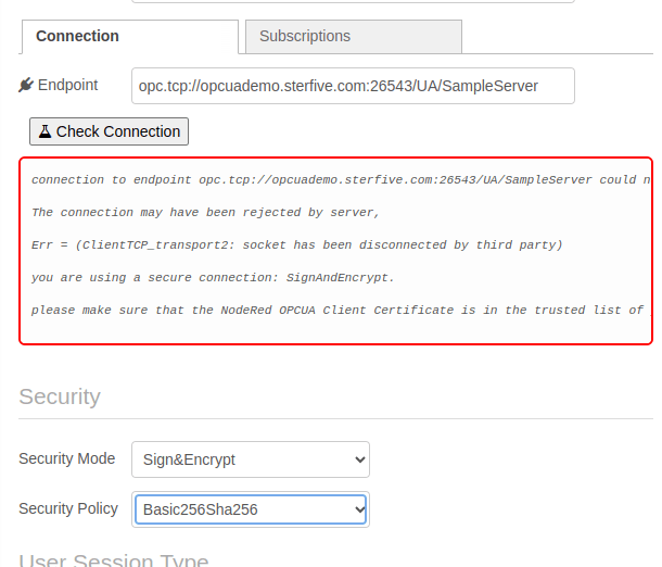 A secure connection failing because the certificate is not yet trusted "A secure connection failing because the certificate is not yet trusted"