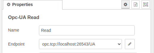 The Endpoint field on a Read node "The Endpoint field on a Read node"